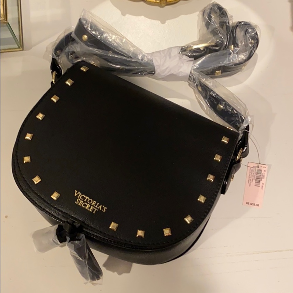 NWT Victoria’s Secret black crossbody bag